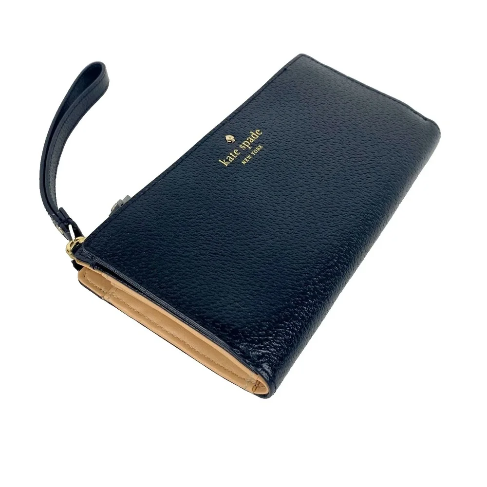 New Kate Spade New York Leather Wallet Leila Continental Lg Zip Around Wristlet